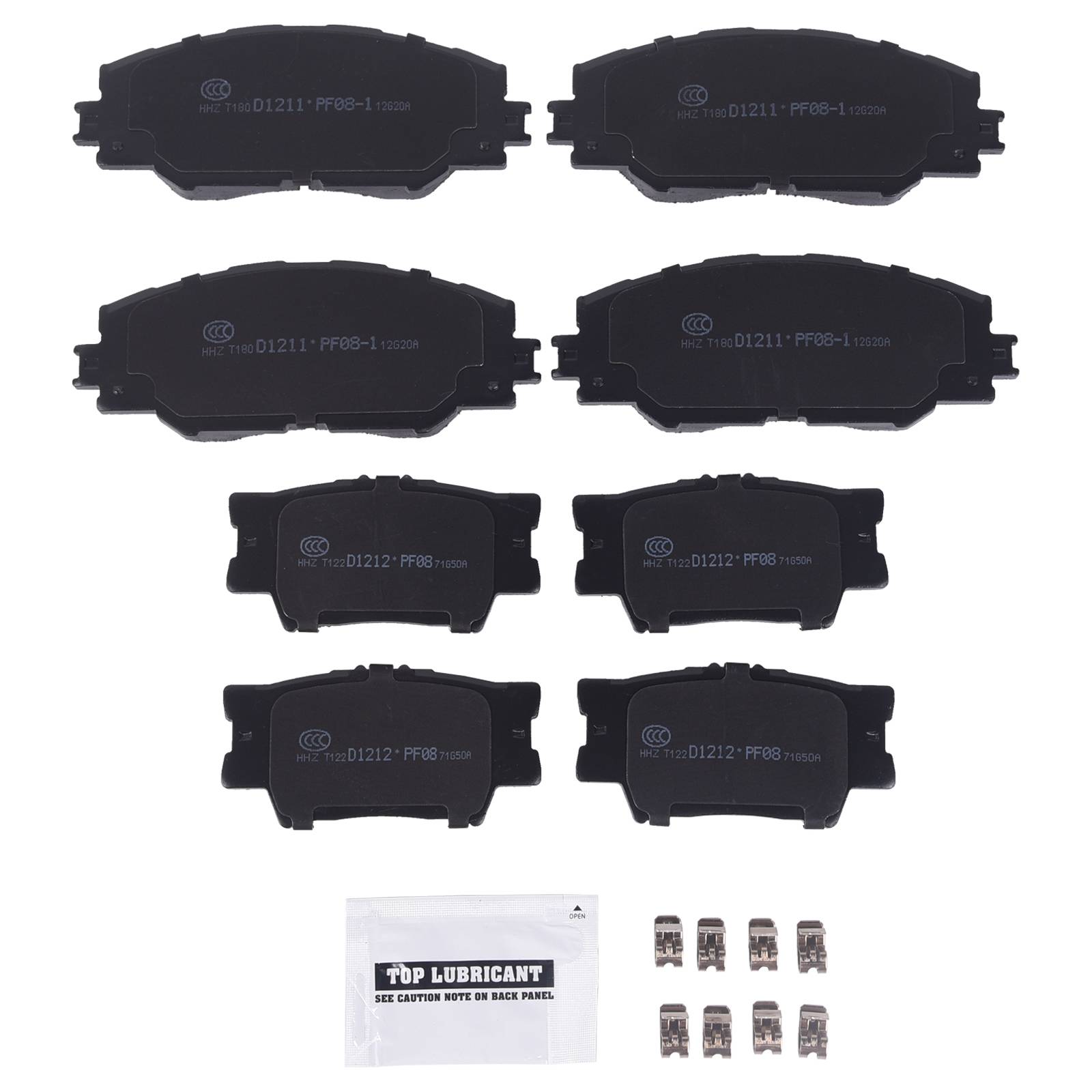 Front & Rear Ceramic Brake Pads For Toyota Matrix 2009-2013 TOYOTA RAV4 2013-18