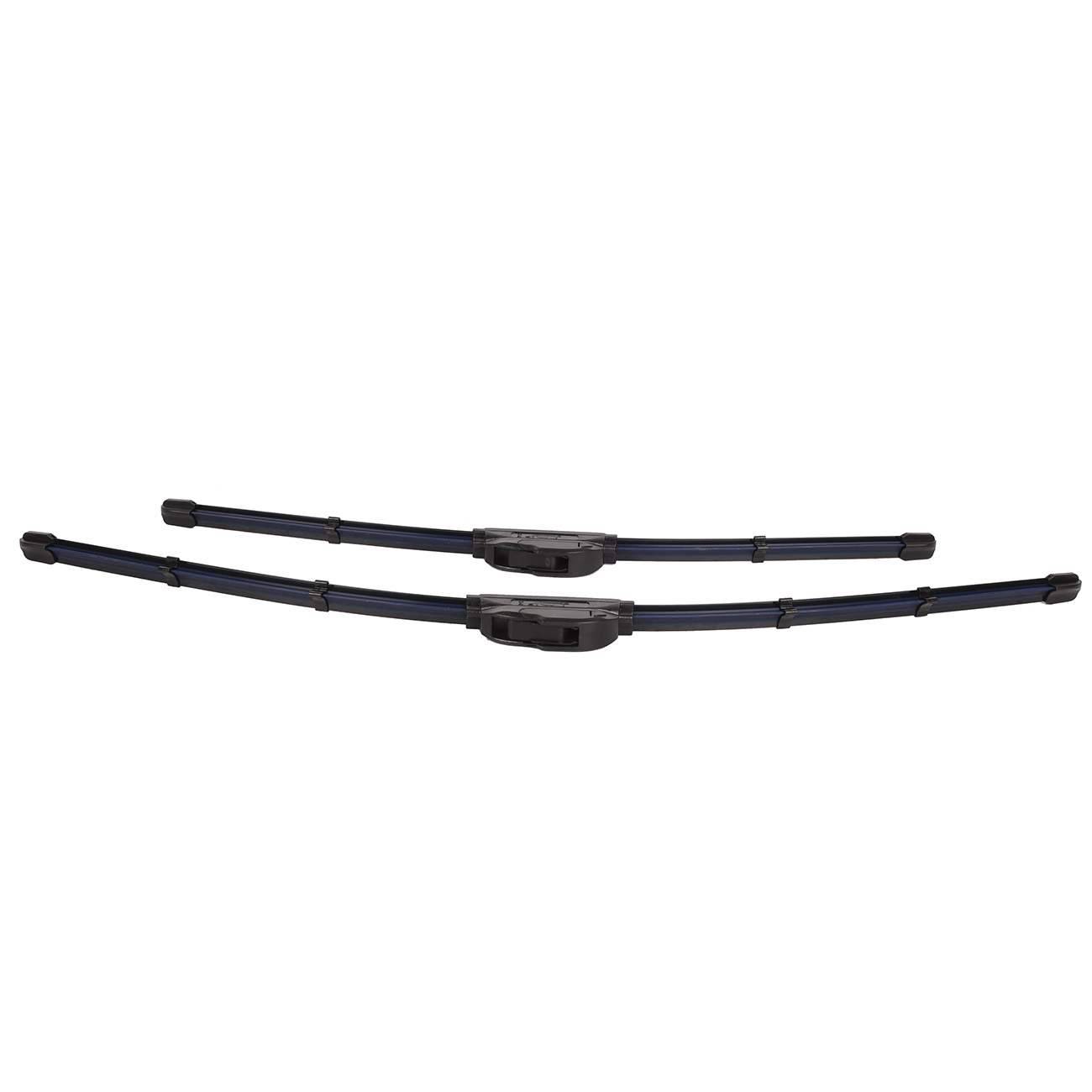 5 Min Coating Wiper 26+#034; 20+#034; Blue Color Bracketless Windshield Wiper Blades