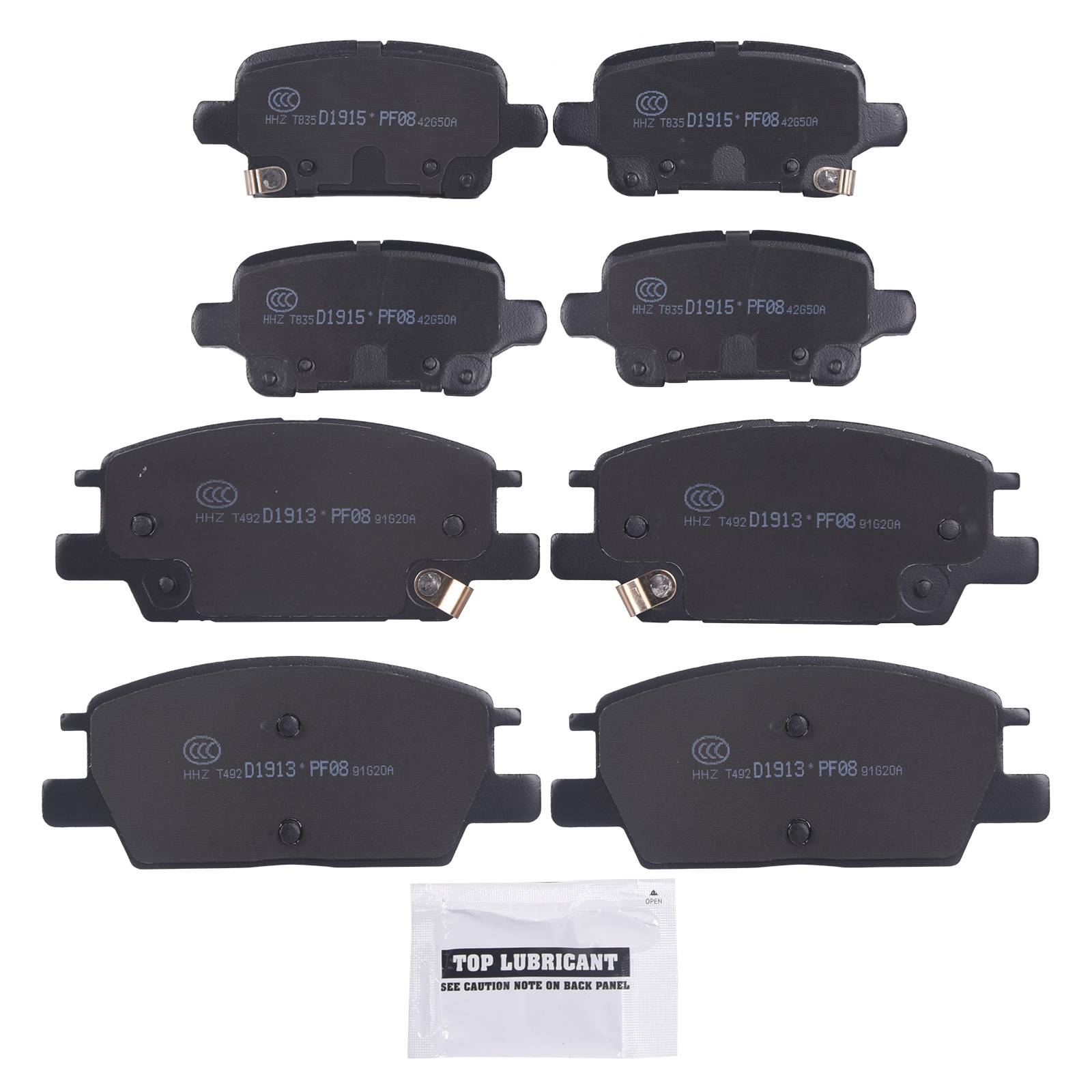 8X Front Rear Ceramic Disc Brake Pad Kit for Buick Regal Chevrolet Equinox GMC