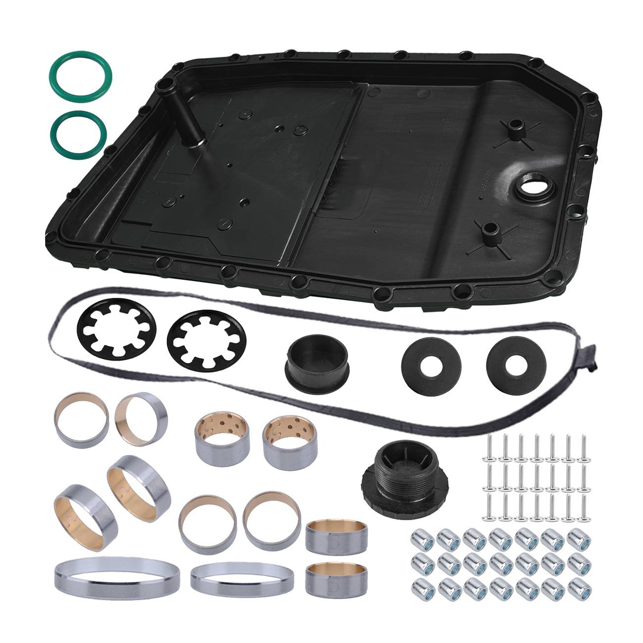 65PCS Auto Transmission Oil Pan w/ Bushing Repair Kit for BMW E60 E65 E70 6HP26