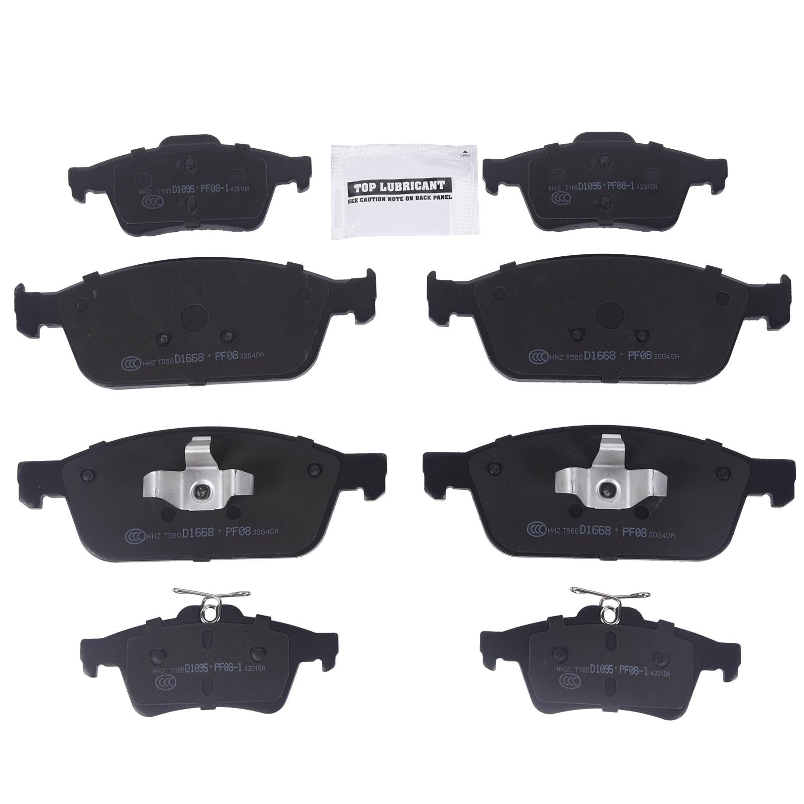 Front & Rear Disc Ceramic Brake Pads For 2013 2014 2015 2016 Ford Escape D1095