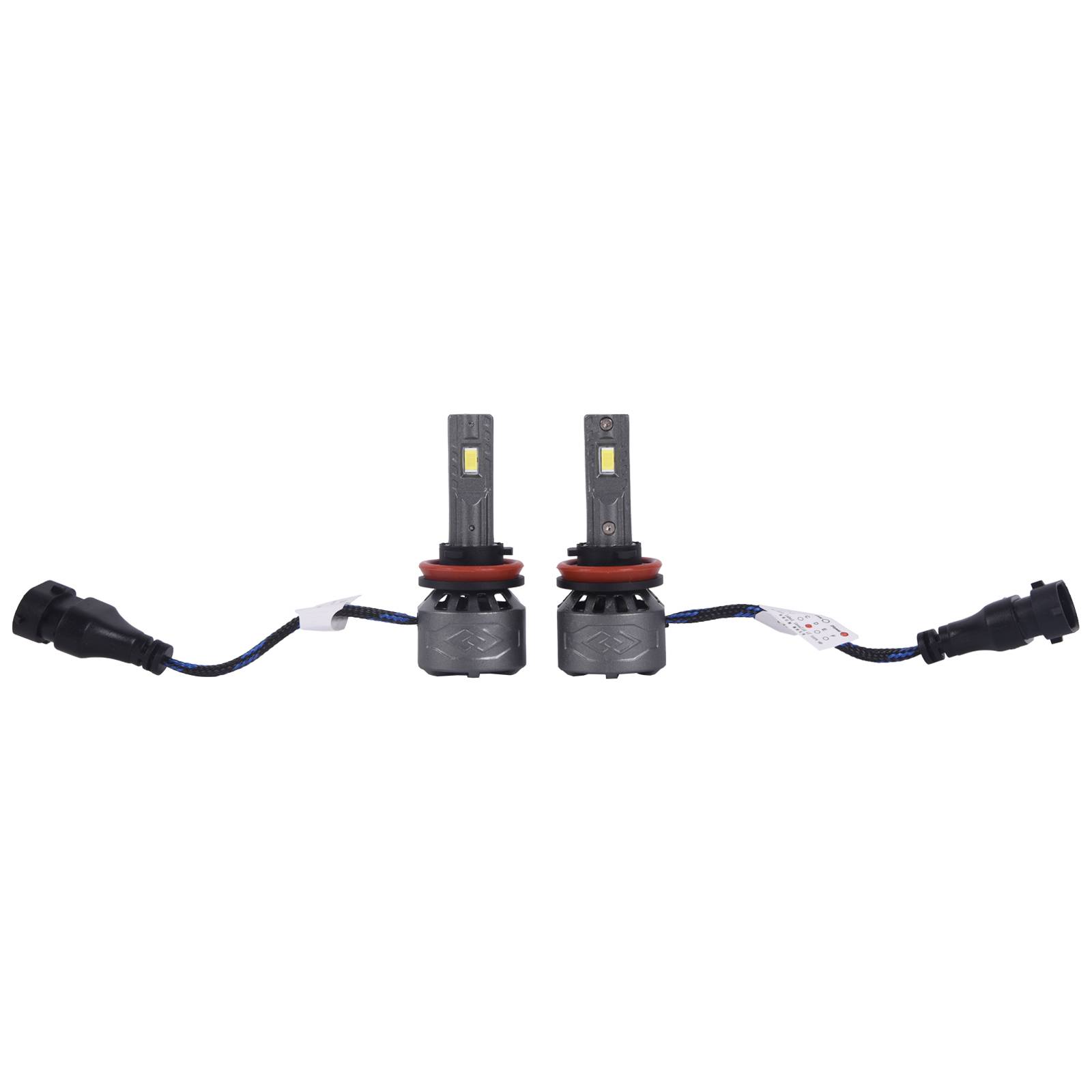 H11 LED Headlight Bulbs 8000lm/Set Brightness 6000K White