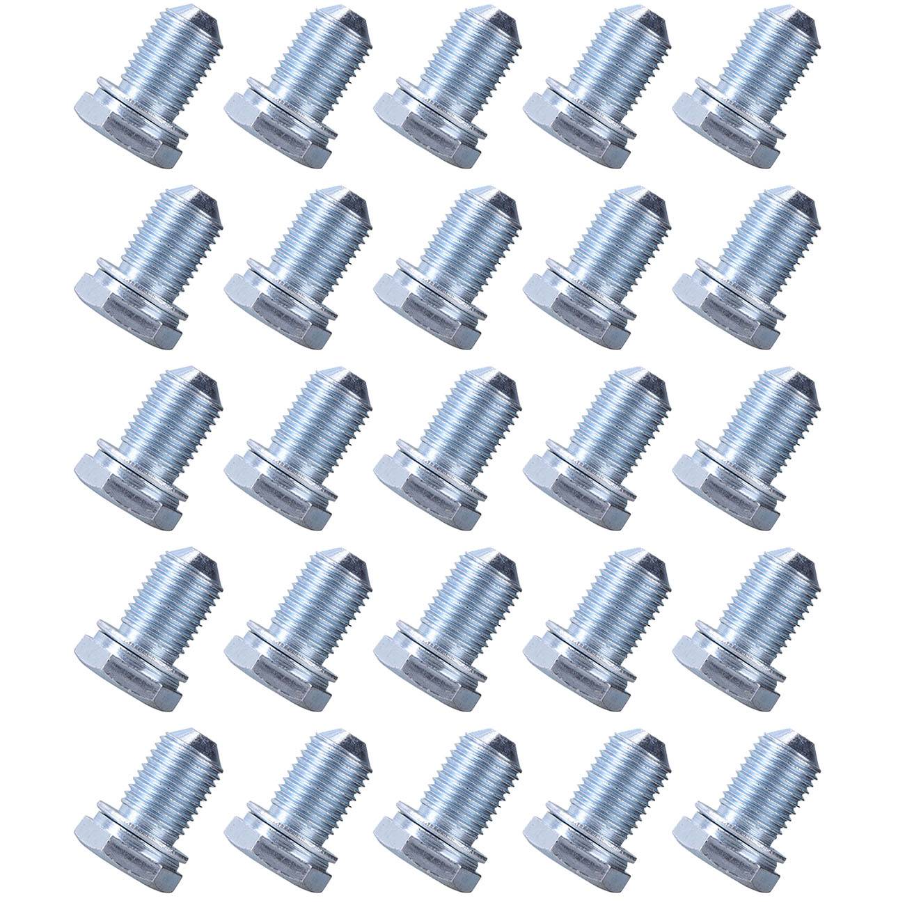 25Pcs Engine Oil Pan Drain Plug Bolt Screw Fits VW Audi 1998-2018 N90813202