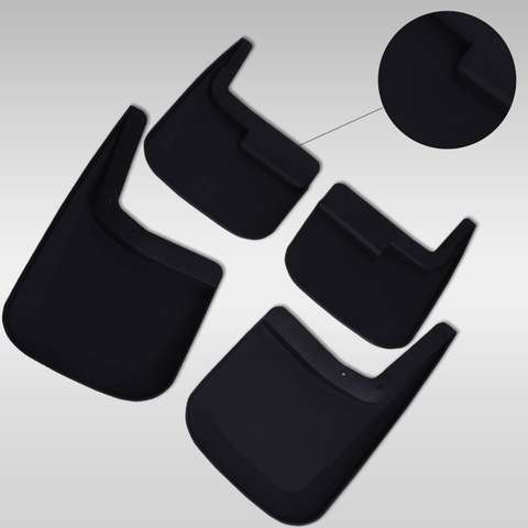 4Pcs Front + Rear Mud Flap Splash Guard KIT for Ford F-150 w/o Fender Flares
