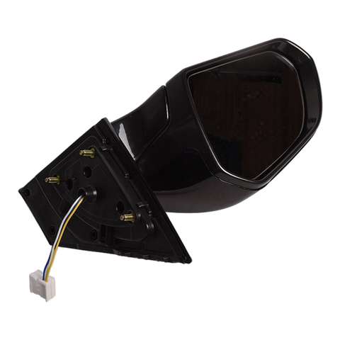 Front Driver Side Heated Side Mirror For 2015-2019 Hyundai Sonata Glossy Black