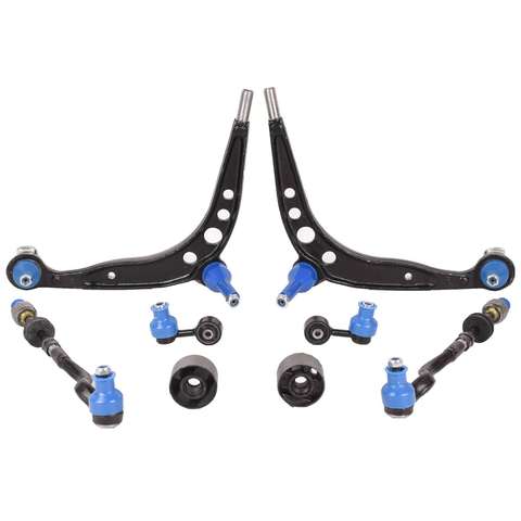 8Pcs For BMW E36 318i Z3 Lower Control Arm Tie Rods Sway Bar Links Bushings