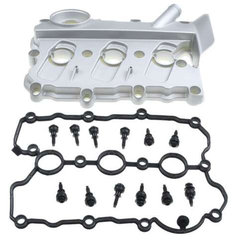 Left Engine Valve Cover w/Gasket Fits Audi A4 A6 Quattro V6 3.2L 2005-2011