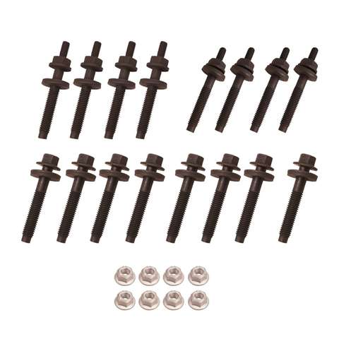 For Dodge Dakota Durango Ram 24Pcs Exhaust Manifold Bolts & Nuts Kit